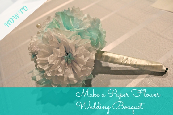 Make a paper flower wedding bouquet